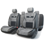 Авточехлы "MULTI COMFORT", экокожа и велюр, черные с серым, разм. М MLT-1105GV BK/D.GY (M)
