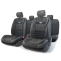 Авточехлы "MULTI COMFORT", экокожа и велюр, чёрные, разм. М, MLT-1105GV BK/BK (M)